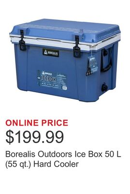 Borealis Outdoors Ice Box 50 L (55 qt.) Hard Cooler