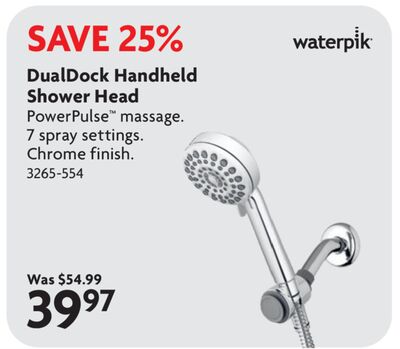 DualDock Handheld Shower Head