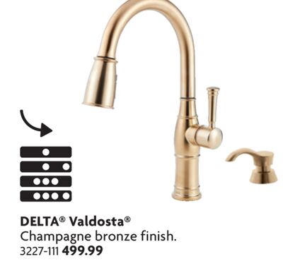 Valdosta® Champagne bronze finish