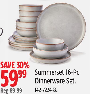 CANVAS Summerset 16-Pc Dinnerware Set