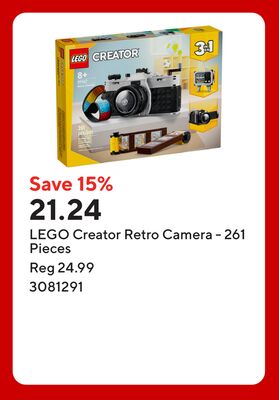 LEGO Creator Retro Camera - 261 Pieces