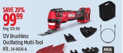 12V Brushless Oscillating Multi-Tool Kit