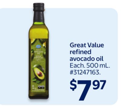 Great Value Refined Avocado Oil