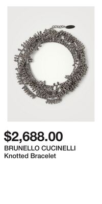 BRUNELLO CUCINELLI Knotted Bracelet