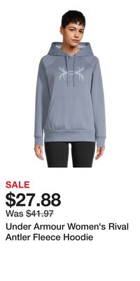 Under Armour Women's Rival Antler Fleece Hoodie