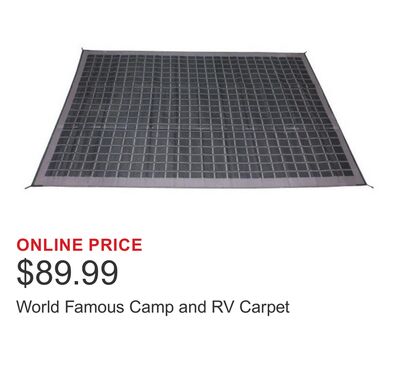 World Famous Camp and RV Carpet