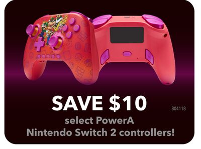 Select PowerA Nintendo Switch 2 controllers!