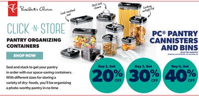 PC® PANTRY CANNISTERS AND BINS