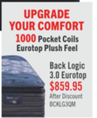 Serta Back Logic 3.0 Eurotop Plush Queen Mattress