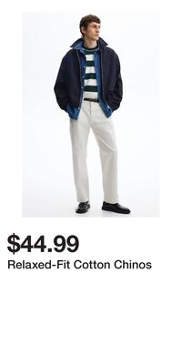 Relaxed-Fit Cotton Chinos
