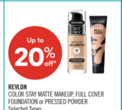 REVLON COLOR STAY MATTE MAKEUP, FULL COVER FOUNDATION or PRESSED POWDER