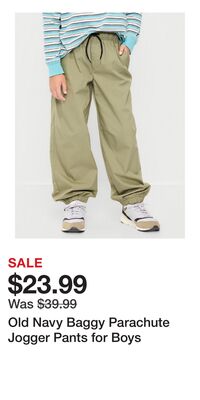 Old Navy Baggy Parachute Jogger Pants for Boys