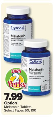 Option+ Melatonin Tablets