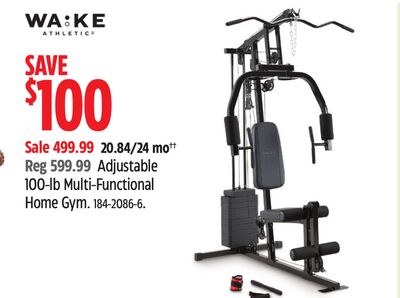 Adjustable 100-lb Multi-Functional Home Gym.