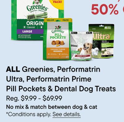 ALL Greenies Performatrin Ultra, Performatrin Prime Pill Pockets & Dental Dog Treats