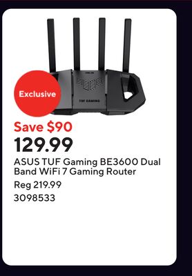 ASUS TUF Gaming BE3600 Dual Band WiFi 7 Gaming Router