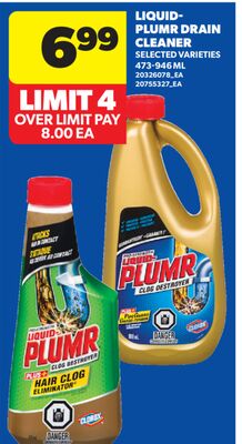 LIQUID-PLUMR DRAIN CLEANER, 473-946 ML
