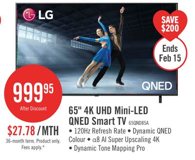 LG 65" QNED85 evo AI Mini-LED 4K UHD Smart webOS TV (65QNED85AUA.ACC) - 2025 Model