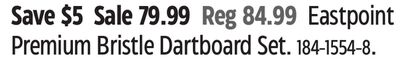 Eastpoint Premium Bristle Dartboard Set.