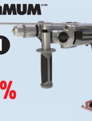 MAXIMUM 8.5A 1⁄2˝ Hammer Drill.