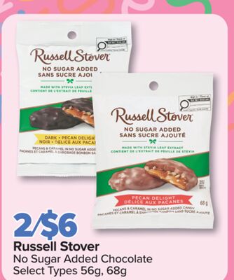 Russell Stover No Sugar Added Chocolate