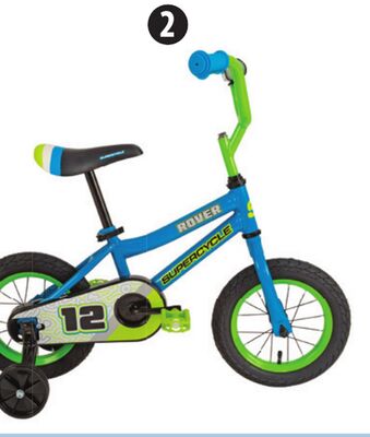 Supercycle Rover Kids' Bike, 12˝. Turquoise or Blue.