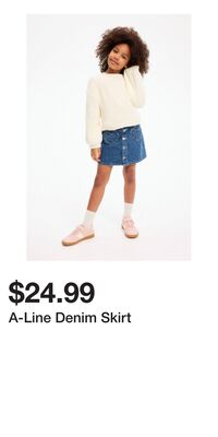 A-Line Denim Skirt