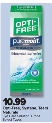 Opti-Free, Systane, Tears Naturale Eye Care Solution, Drops