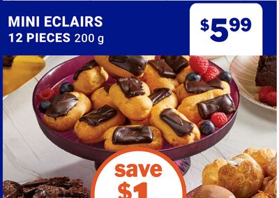 MINI ECLAIRS 12 PIECES