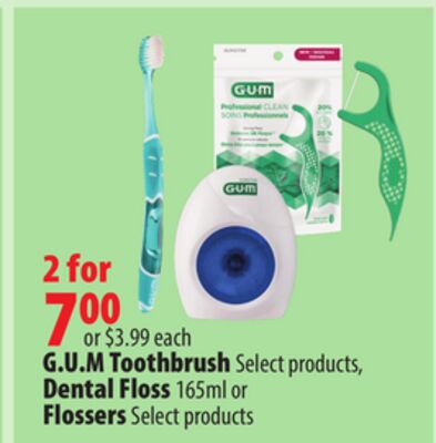 G. U. M Toothbrush Select products, Dental Floss 165ml or Flossers Select products
