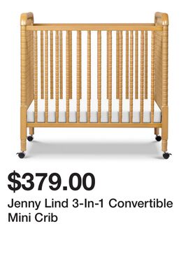 Jenny Lind 3-In-1 Convertible Mini Crib