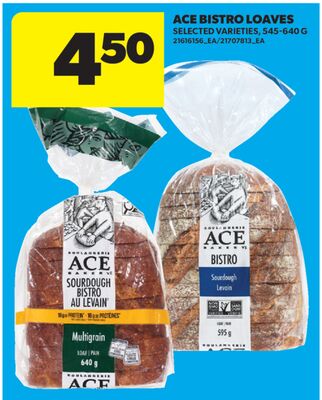 ACE BISTRO LOAVES, 545-640 G
