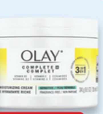 Olay Complete+ cream 251 mL or facial moisturizer with SPF40 177 mL