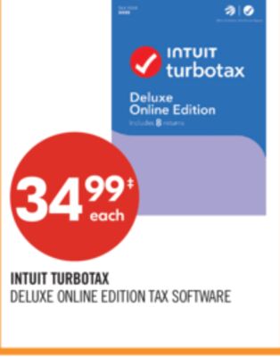 INTUIT TURBOTAX DELUXE ONLINE EDITION TAX SOFTWARE