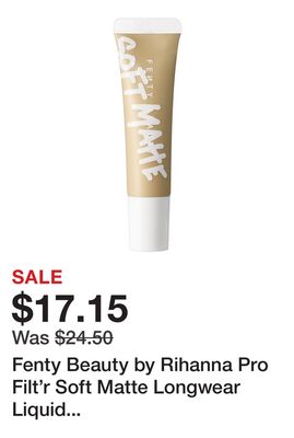 Fenty Beauty by Rihanna Pro Filt'r Soft Matte Longwear Liquid Foundation