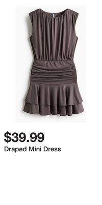Draped Mini Dress