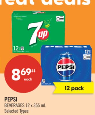 PEPSI BEVERAGES 12 x 355 ML