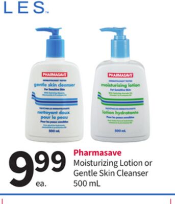 Pharmasave Moisturizing Lotion or Gentle Skin Cleanser