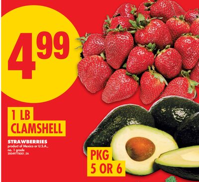 STRAWBERRIES, 1 LB CLAMSHELL