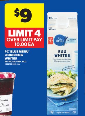 PC® BLUE MENU® LIQUID EGG WHITES, 1 KG