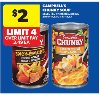 CAMPBELL'S CHUNKY SOUP, 515 ML