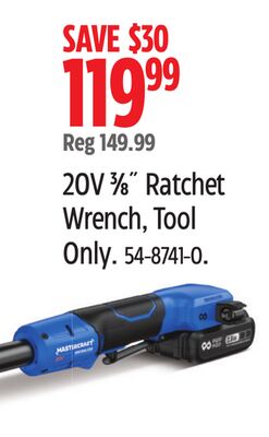 MASTERCRAFT 20V 3⁄8˝ Ratchet Wrench