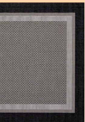 Milo 5'3" x 7'7" Flatweave Monochromatic Outdoor Rug – Grey