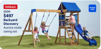 Backyard Discovery Aurora cedar swing set