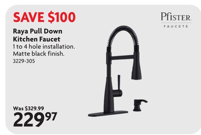 Raya Pull Down Kitchen Faucet