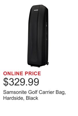 Samsonite Golf Carrier Bag, Hardside, Black