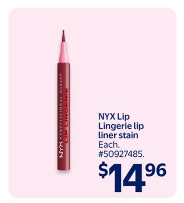 NYX Lip Lingerie lip liner stain