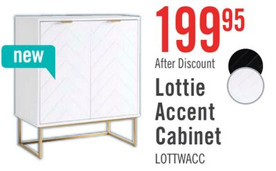 Lottie 28.5" 2-Door Accent Cabinet - Glossy White