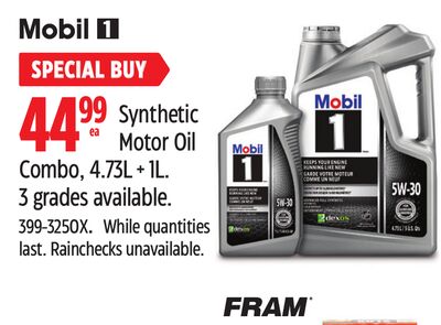 MOBIL 1 Synthetic Motor Oil Combo