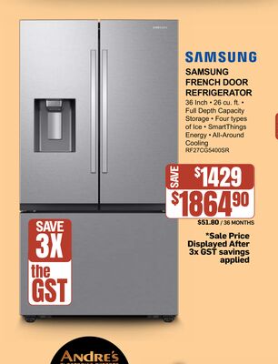 SAMSUNG FRENCH DOOR REFRIGERATOR